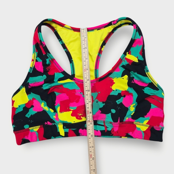 Strong by Zumba Sports Bra Size Medium Red Racer Back Dance Top Support Compress - Picture 11 of 12